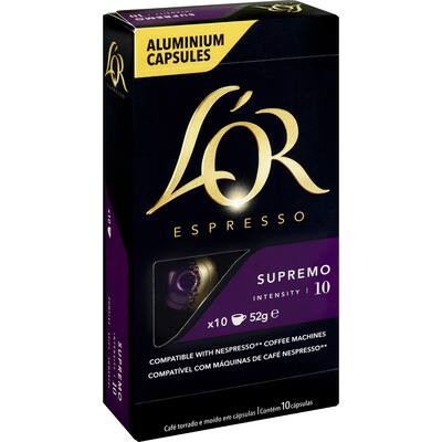 l'or coffee capsules supremo intensity 10