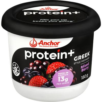 anchor yoghurt protein plus mixed berry tub