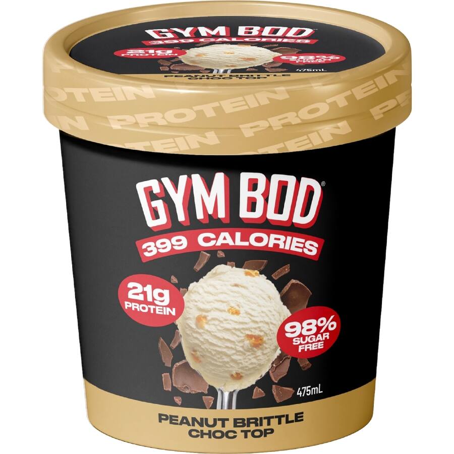 Gym Bod Frozen Dessert Peanut Brittle Choc Top