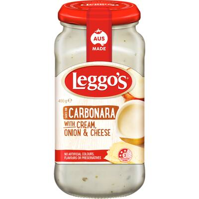 leggos pasta sauce creamy carbonara