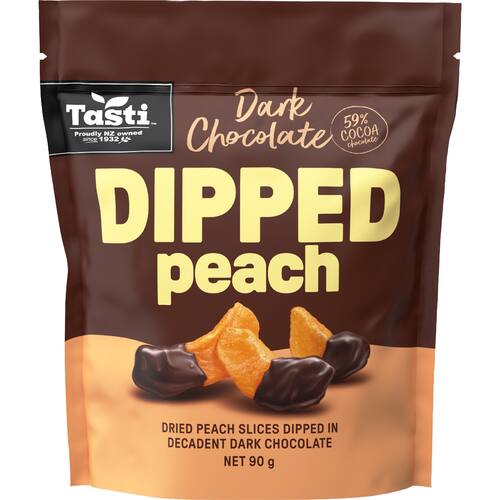 Tasti Dried Peach Chocolate Dipped
