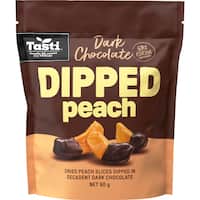 Tasti Dark Chocolate Dipped Peach 90g
