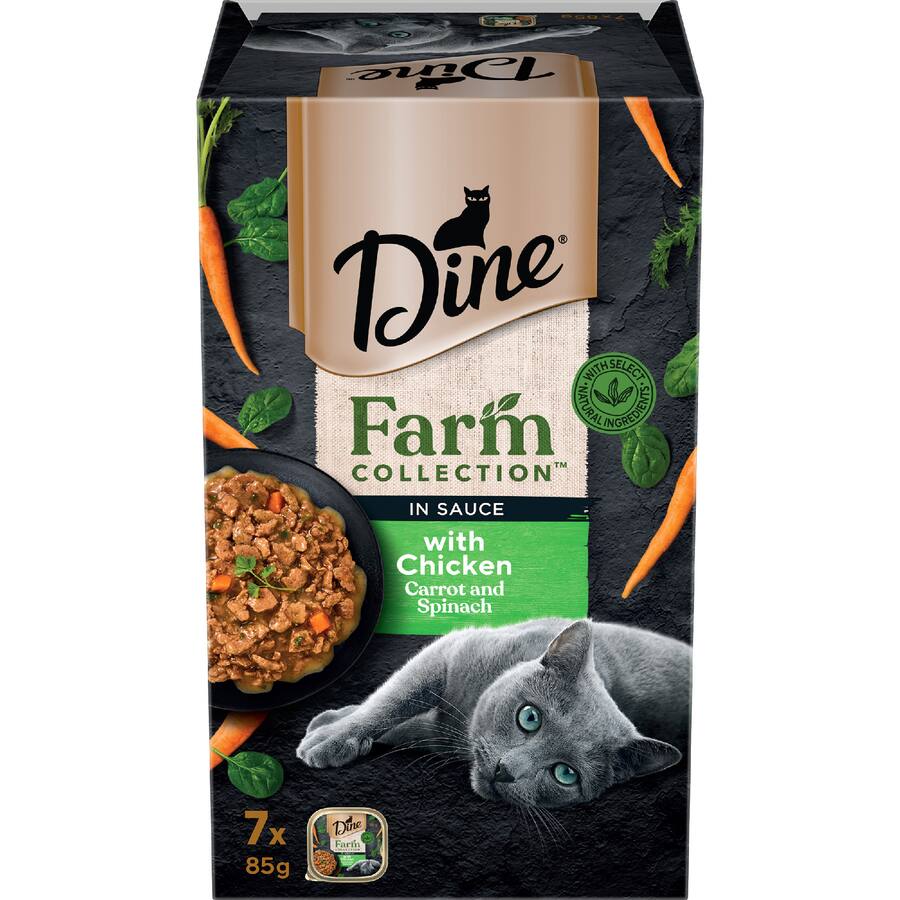 Dine Wet Cat Food Chicken, Carrot And Spinach