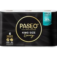 paseo toilet paper 4ply king size long roll
