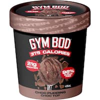 Gym Bod Frozen Dessert Christmas Pudding Choc Top