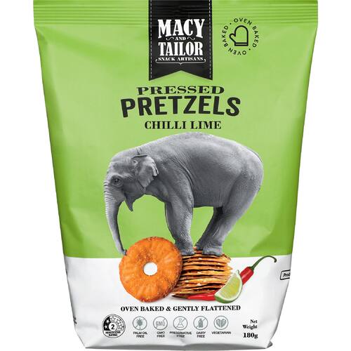 Macy & Tailor Pressed Pretzels Chilli Lime