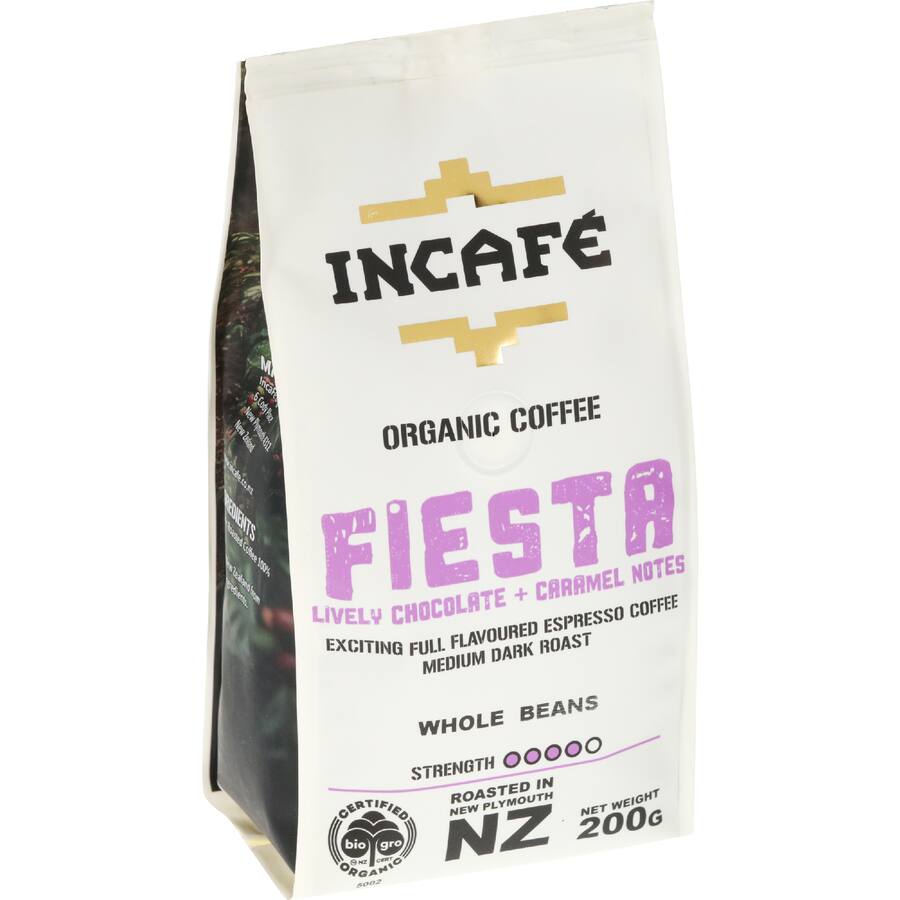 Incafe Coffee Organic Fiesta Whole Beans