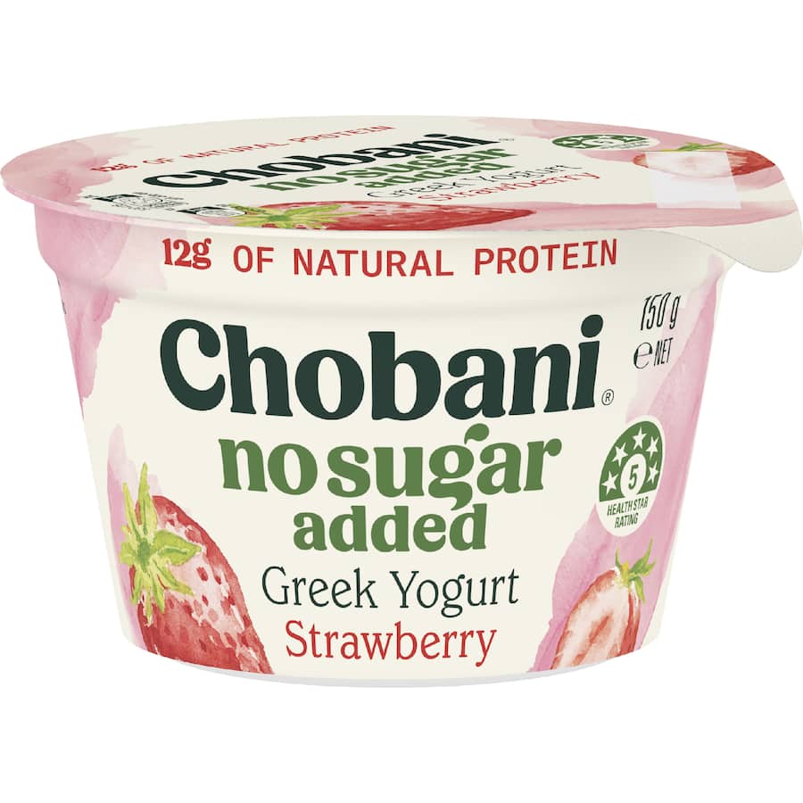 Chobani Yoghurt Strawberry No Sugar Added