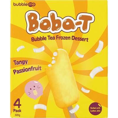 bubbleme boba-t frozen dessert passionfruit