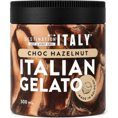 destination italy gelato choc hazelnut