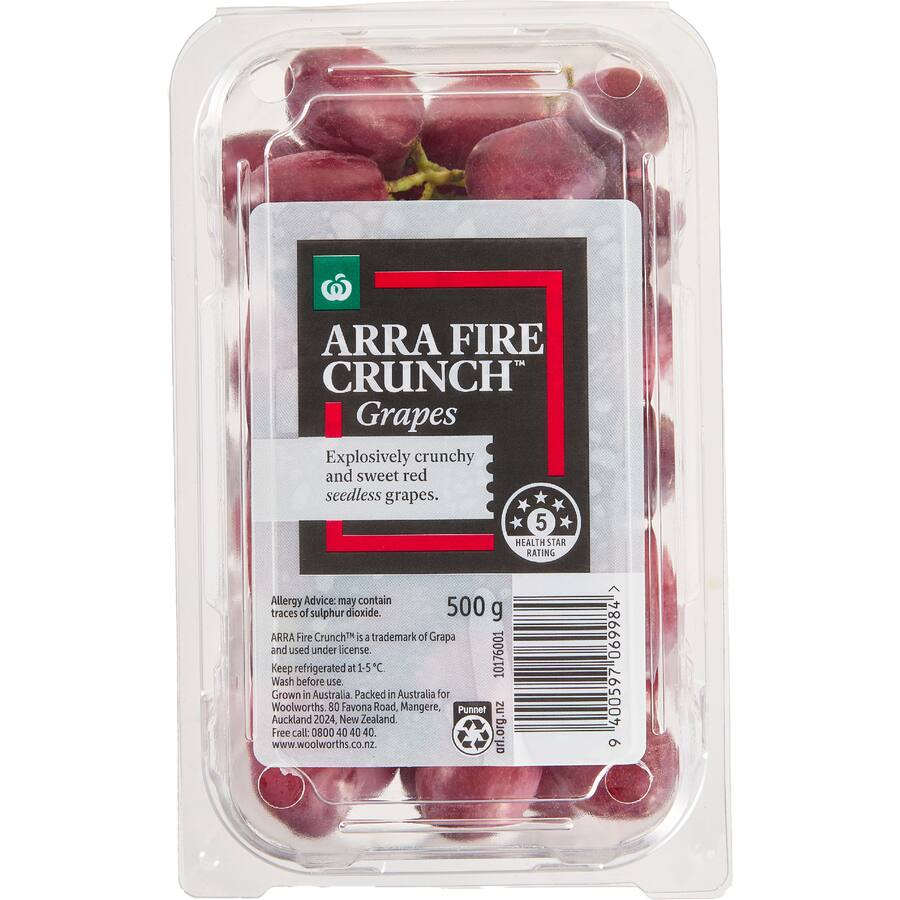 Fresh Fruit Grapes Fire Crunch