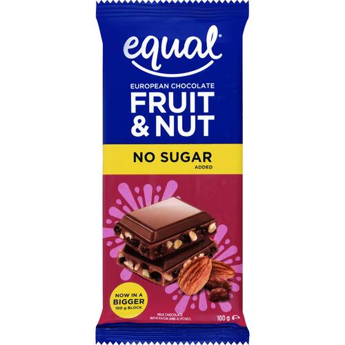 Equal Chocolate Block Fruit & Nut