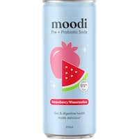 Moodi Pre + Probiotic Soda Strawberry Watermelon