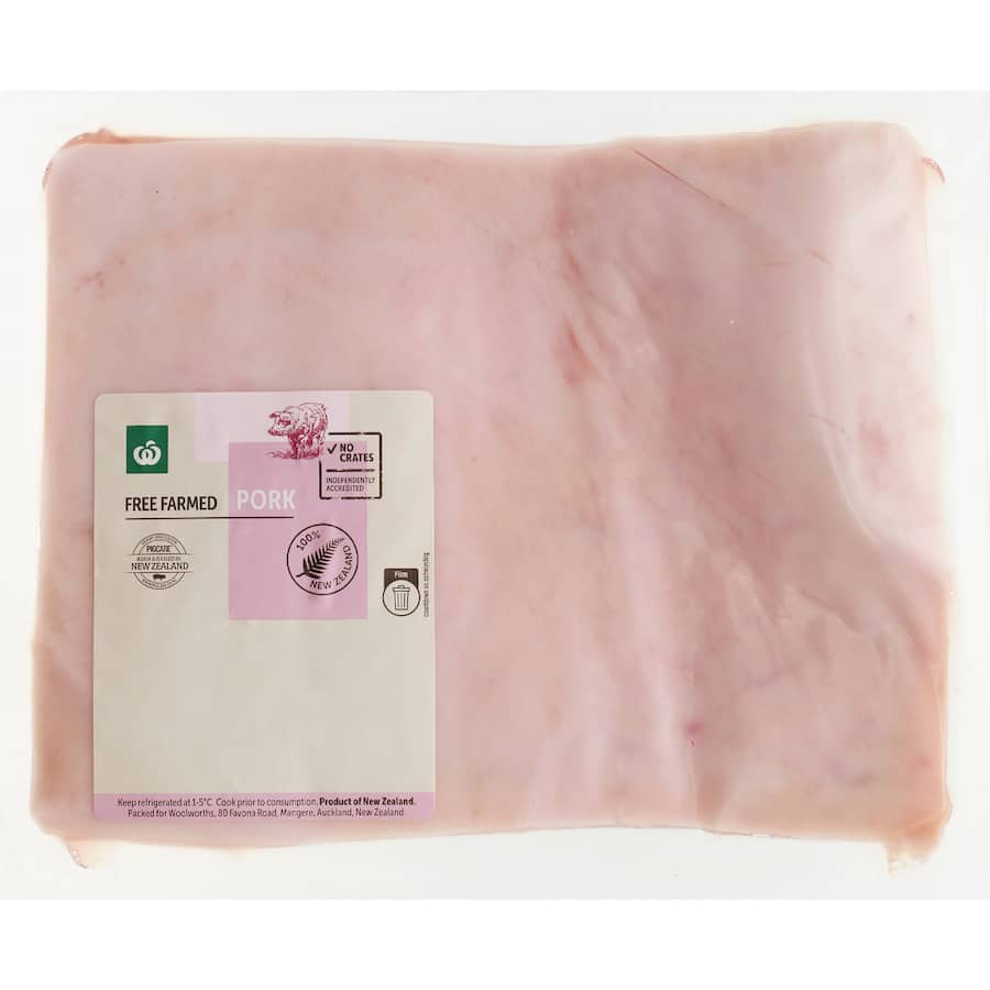 Woolworths Pork Free Farmed Belly