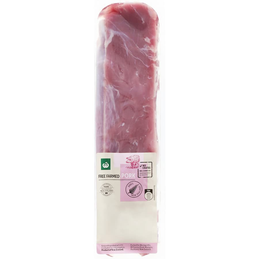 Woolworths Free Farmed Pork Fillet Whole