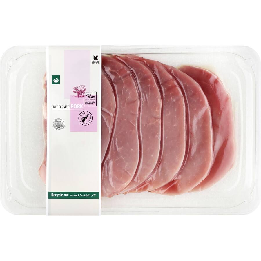 Woolworths Free Farmed Pork Schnitzel