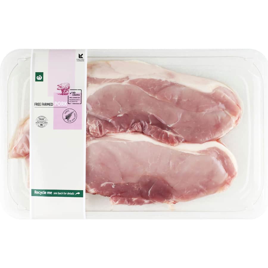 Woolworths Free Farmed Pork Rump Steak 1-2 Pack Nz