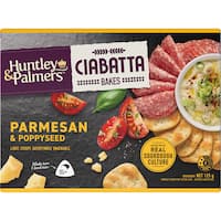 Huntley & Palmers Ciabatta Crackers Parmesan & Cheese Baked
