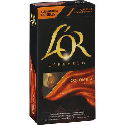 l'or coffee capsules colombia intensity 8