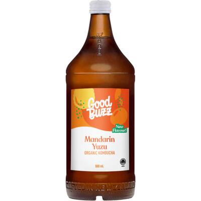 goodbuzz kombucha mandarin yuzu