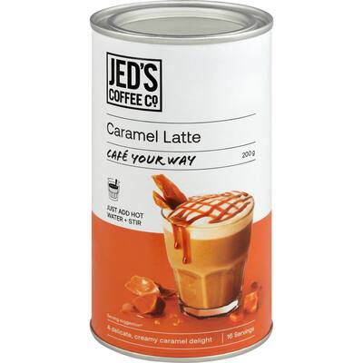 jed's mixes instant coffee caramel latte