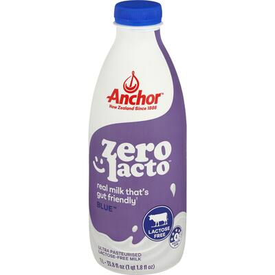 anchor lactose free milk uht blue
