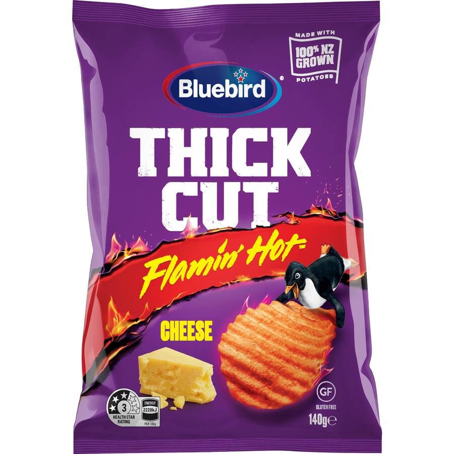 Bluebird Chips Thick Cut Flamin Hot