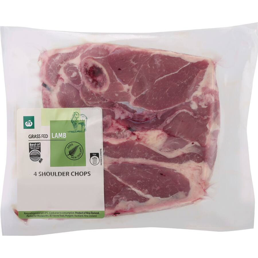 Woolworths Lamb Shoulder Chops 4Pack