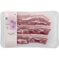 woolworths free farmed pork belly slices bone in