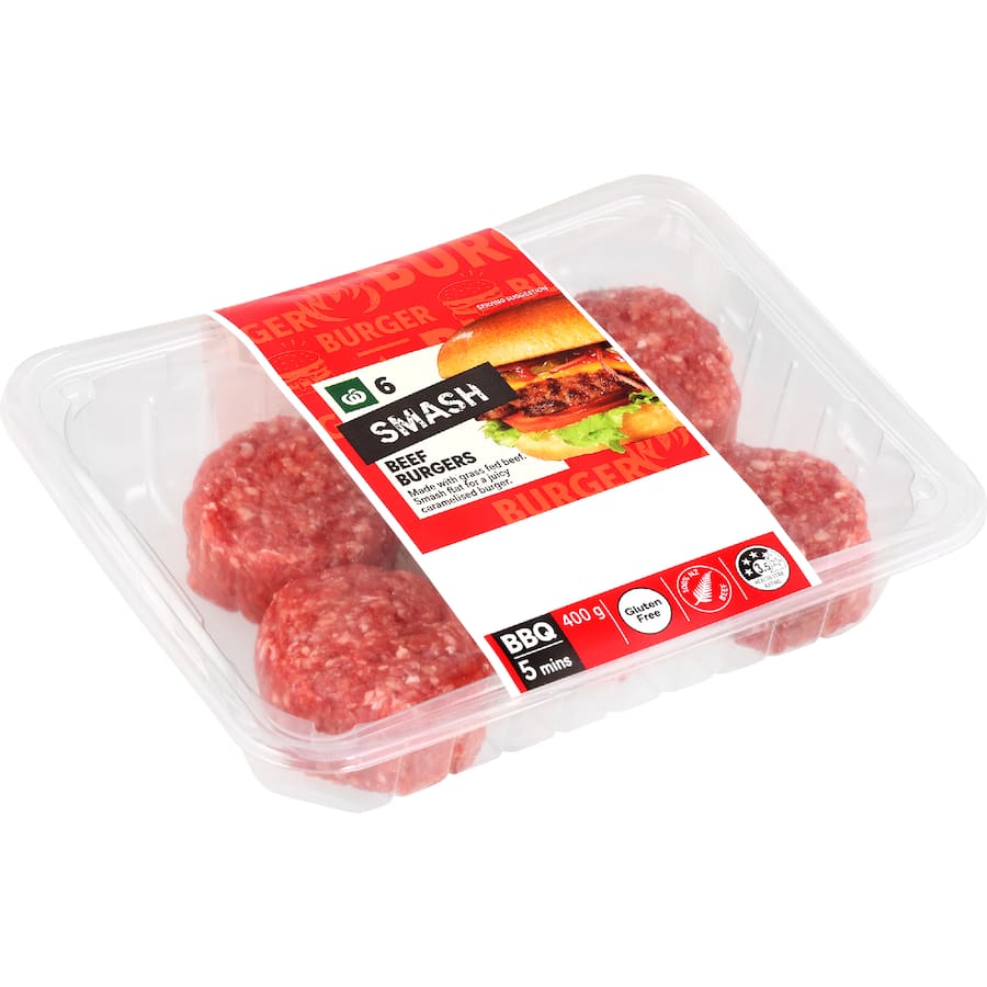 Woolworths Beef Smash Burgers