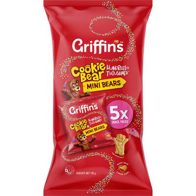 griffins cookie bear biscuits 100s & 1000s mini bears