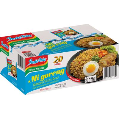 indomie noodles mi goreng barbeque chicken