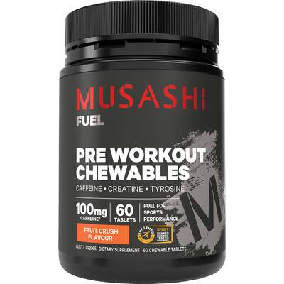 musashi chewables pre workout