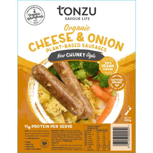 Tonzu Sausages Chunky Cheese & Onion