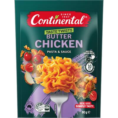 continental pasta & sauce butter chicken