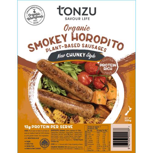 Tonzu Sausages Chunky Smoky Horopito