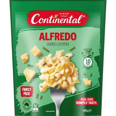 continental pasta & sauce alfredo