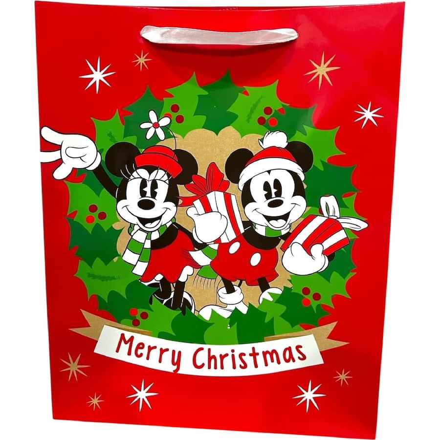 Disney Christmas Gift Bag Large Festive And Sturdy