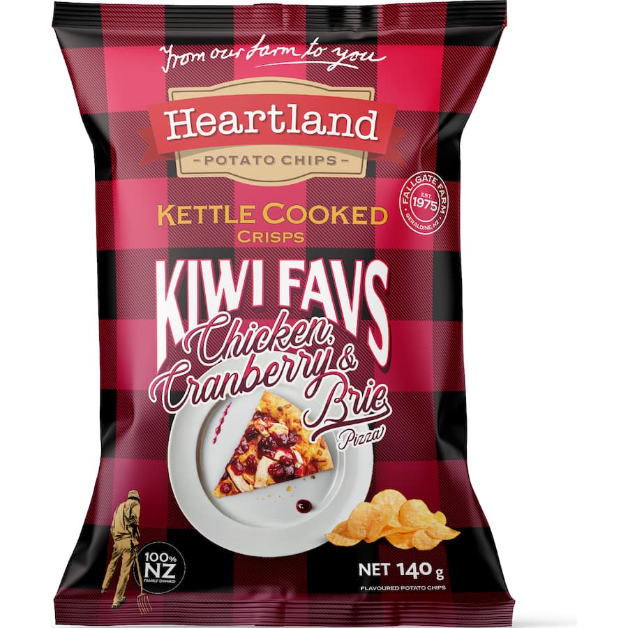 Heartland Kettle Cooked Chips Chicken Cranberry & Brie