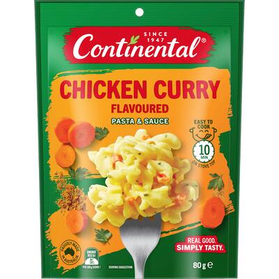 continental pasta & sauce chicken curry