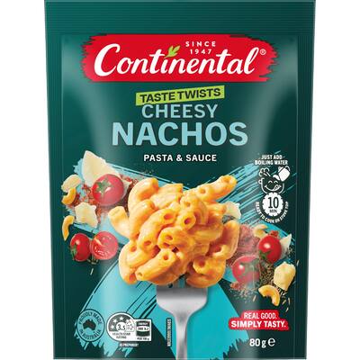 continental pasta & sauce cheesy nachos