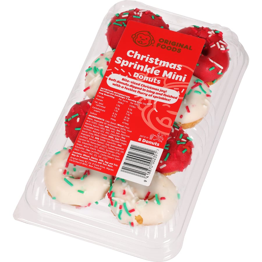 Woolworths Donuts Xmas Sprinkle Mini