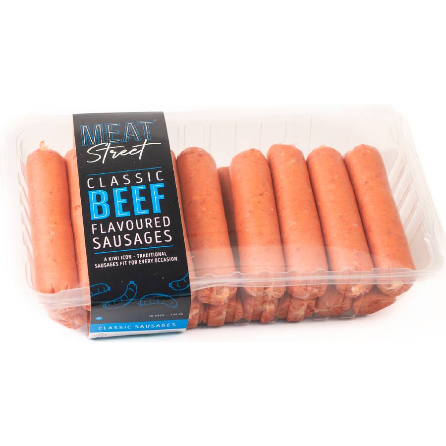 Meatstreet Sausages Beef Flavoured