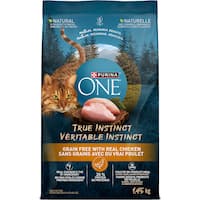 purina one true instinct dry cat food grain free chicken