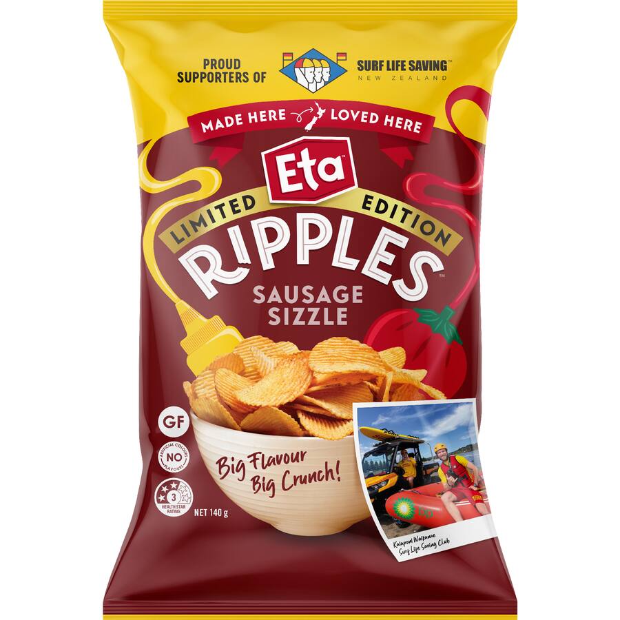 Eta Chips Ripples Sausage Sizzle