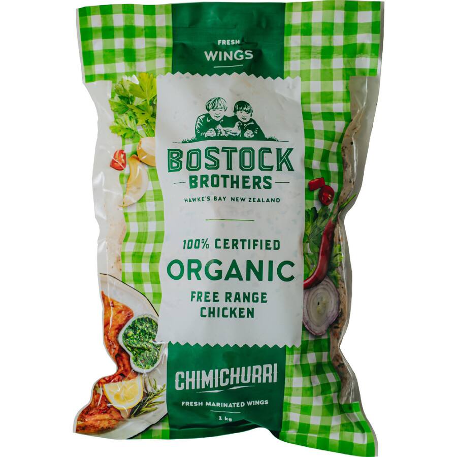 Bostock Brothers Chicken Wings Organic Chimichurri