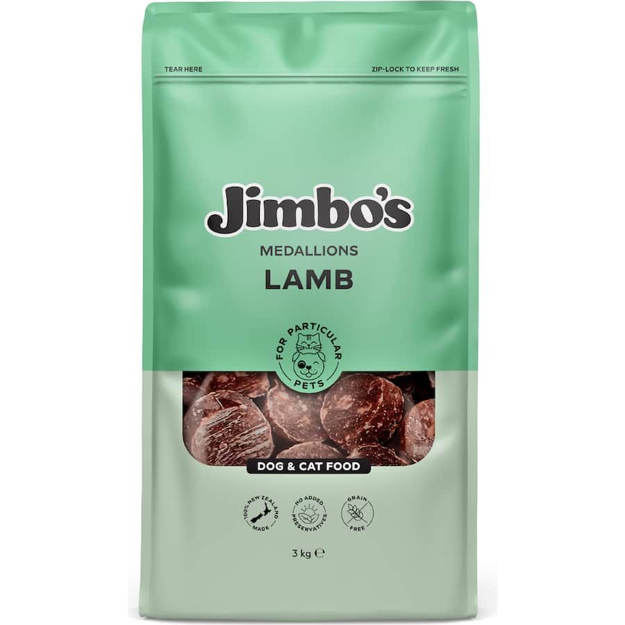 Jimbos Pet Food Medallions Lamb