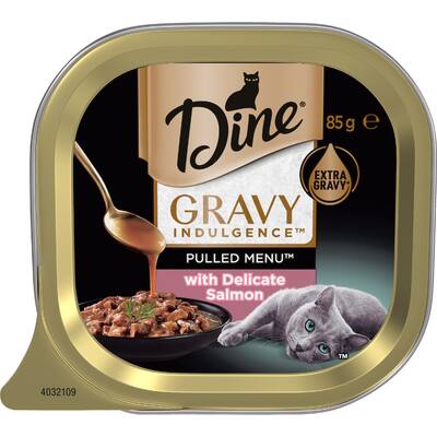 dine wet cat food salmon in gravy