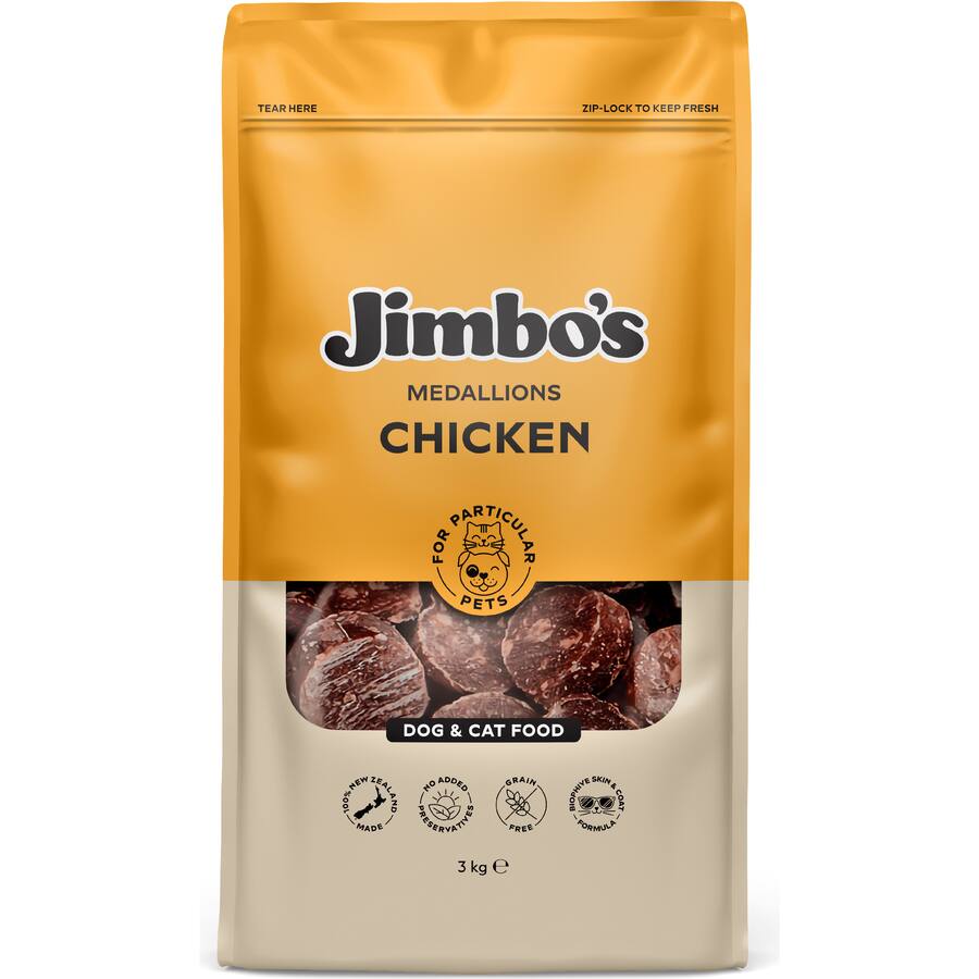 Jimbos Pet Food Chicken Medallions