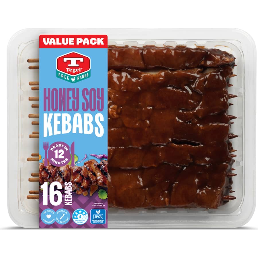Tegel Kebabs Honey Soy